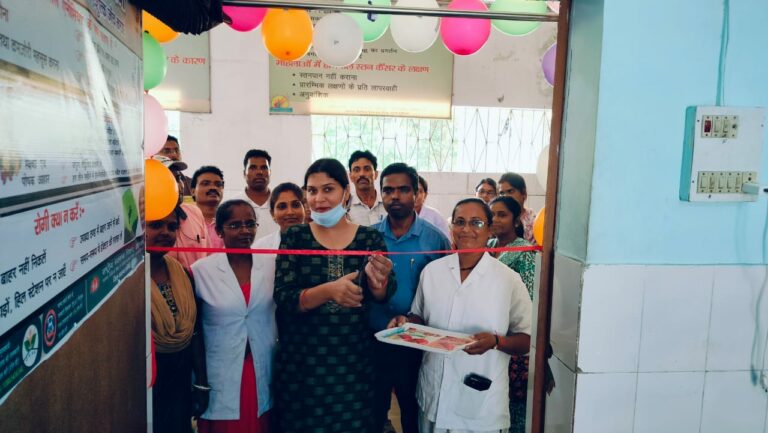 तम्बाकू नशा मुक्ति केन्द्र का संचालन सामुदायिक स्वास्थ्य केन्द्र नावाडीह में हुआ शुरू।