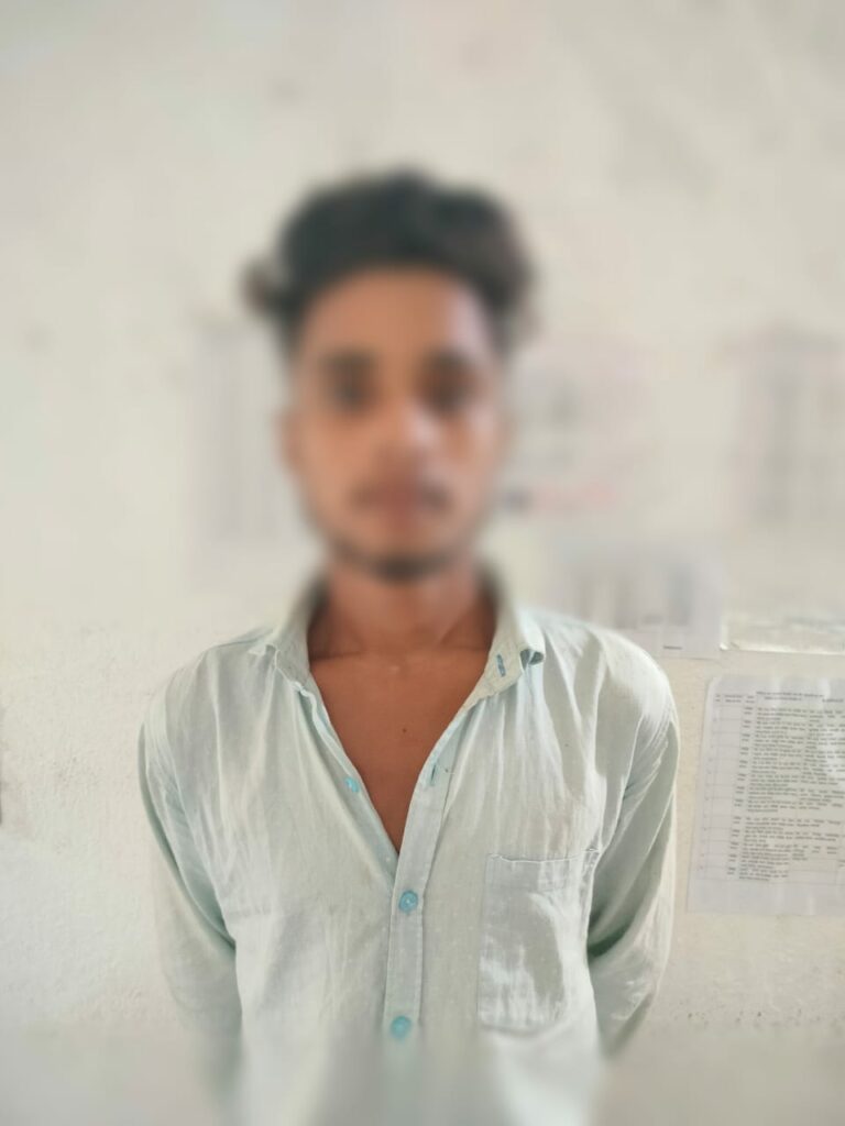 नाबालिग लड़की भगाने के आरोपी युवक को किया गया गिरफ्तार, न्यायिक हिरासत में भेजा गया जेल ।