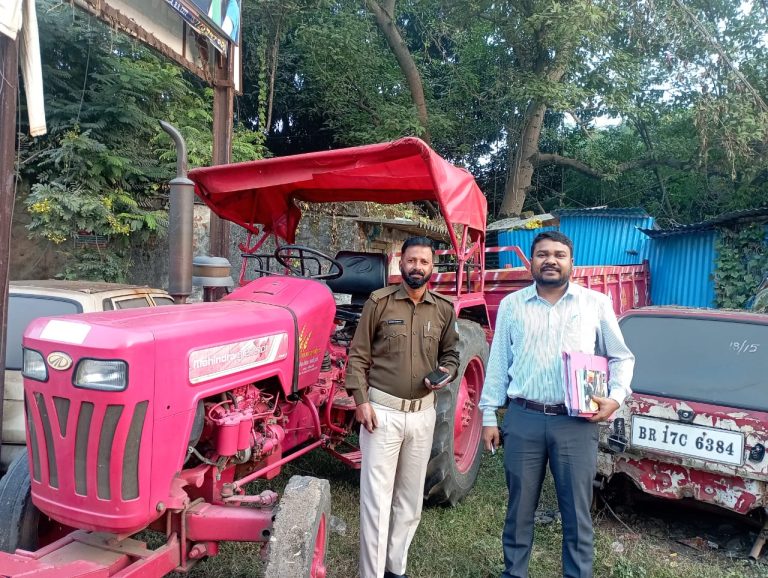 खनन विभाग ने चलाया जांच अभियान, 02 ट्रैक्टर जब्त।