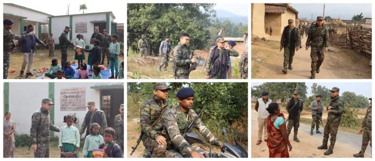 पुलिस अधीक्षक ने चतरोचट्टी थाना अंतर्गत नक्सल प्रभावित क्षेत्रों का भ्रमण किया।