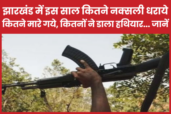झारखंड में इस साल कितने नक्सली धराये, कितने मारे गये, कितनों ने डाला हथियार… जानें