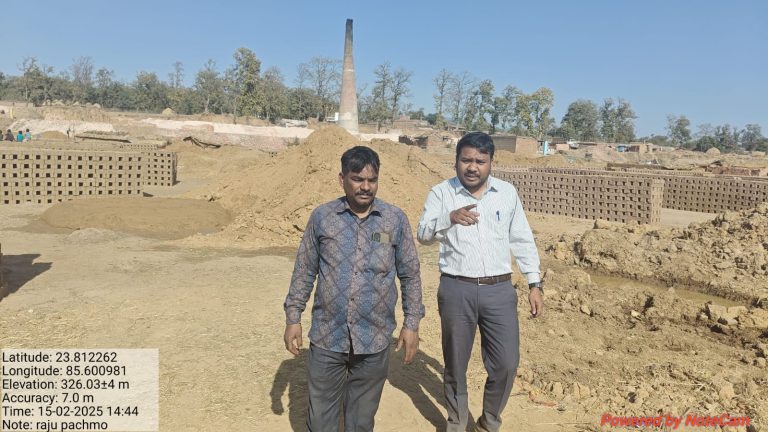 खनन टीम ने चिमनी ईंट भट्टा क्षेत्र का किया निरीक्षण, कार्रवाई प्रारम्भ।