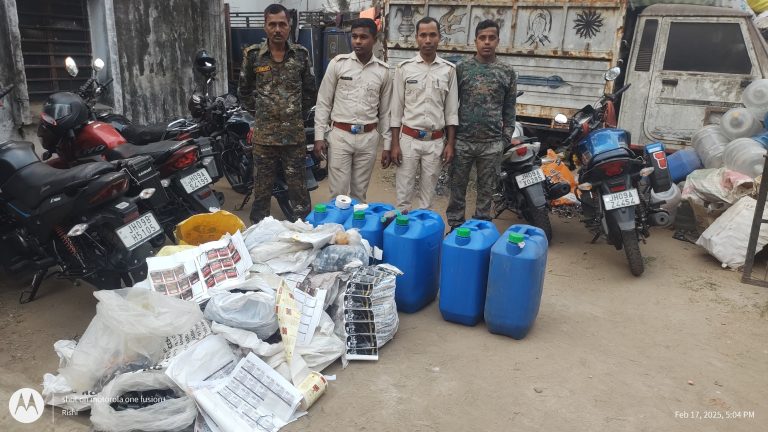 बालीडीह ओपी के कुंडोरी में उत्पाद विभाग ने अवैध शराब फैक्ट्री का किया उद्भेदन