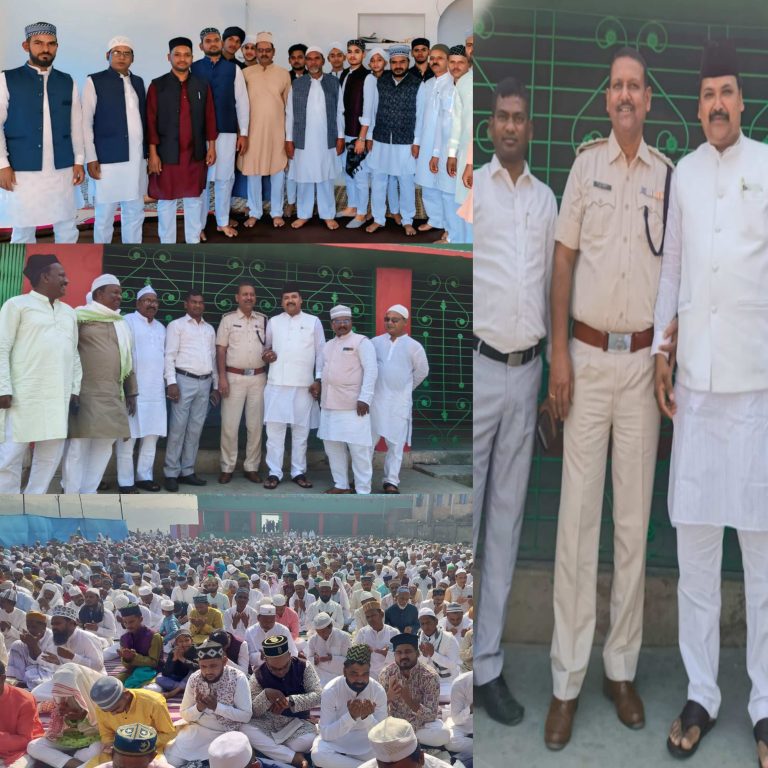 खेतको पंचायत में अमन चैन की दुआ के साथ मना ईद उल फितर ।