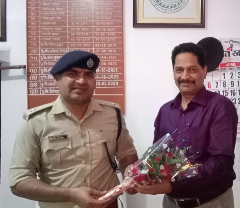 बोकारो थर्मल थाना में नये इंस्पेक्टर ने दिया योगदान 