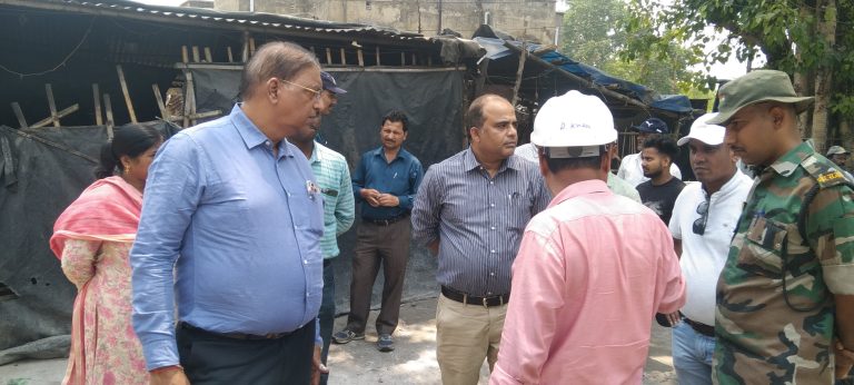 एसटीपी निर्माण कार्य को लेकर एचओपी ने अधिकारियों संग रुट लाईन का किया निरीक्षण