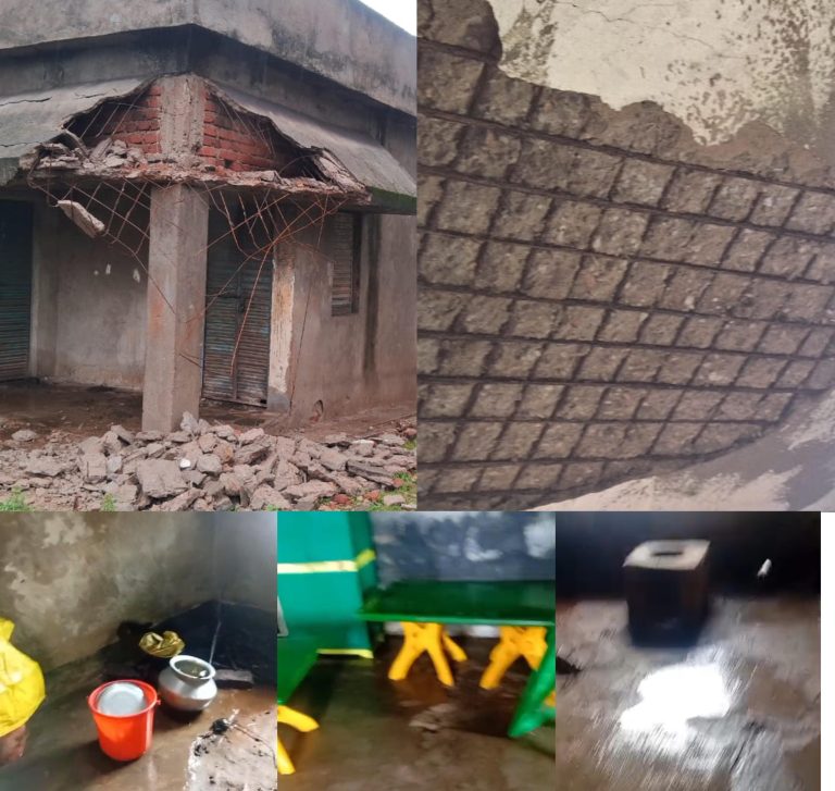 आंगनवाड़ी भवन जर्जर स्थिति देखकर बच्चों को नहीं भेजते अभिभावक : मुखिया,सरिता देवी     