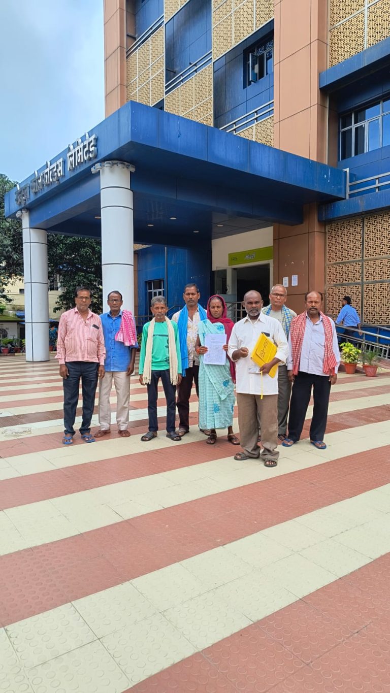 स्वांग सैलरी अवार्डी मजदूरों का CCL CMD मुख्यालय पर प्रदर्शन, “नौकरी नहीं तो मौत दो” के नारे के साथ सौपा अंतिम पत्र।