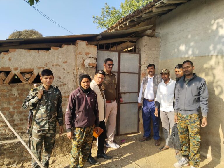 अवैध माईका भंडारण के विरुद्ध छापामारी अभियान