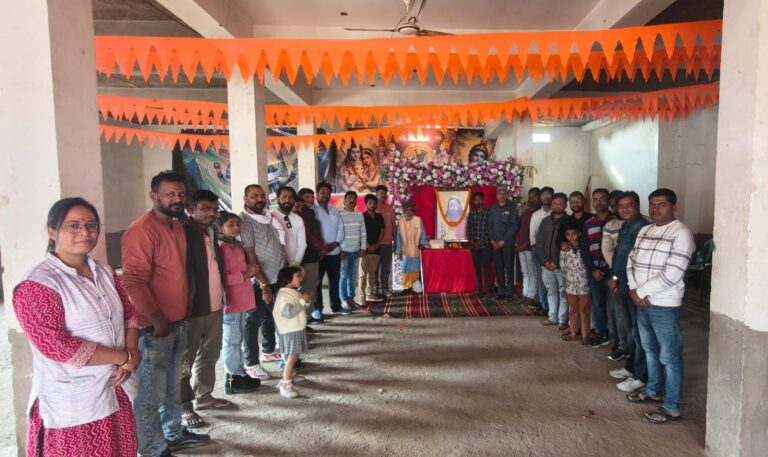 खोपड़िया बाबा धर्मशाला में विहिप ने मनाई संत शिरोमणि गुरु रविदास जयंती