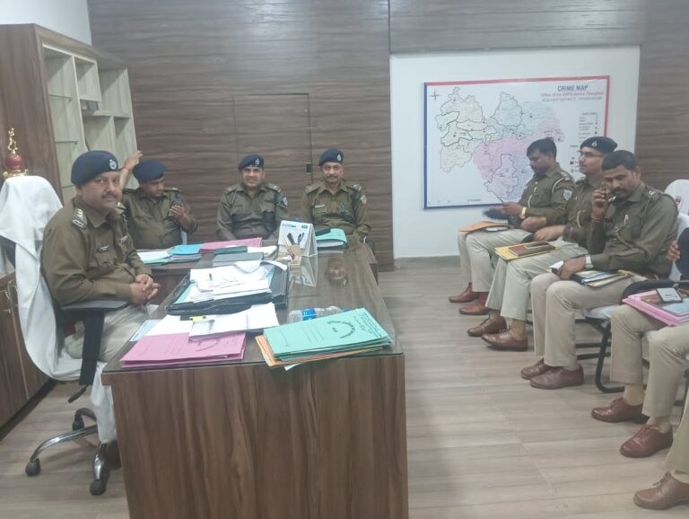 अनुमंडल पुलिस पदाधिकारी कार्यालय में शनिवार को मासिक अपराध गोष्ठी आयोजन
