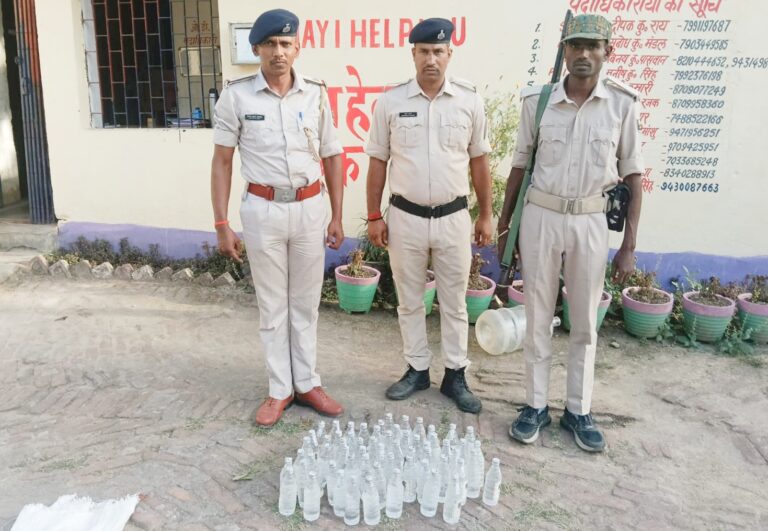 माली थाना पुलिस की कार्रवाई: बेनी गांव मोड़ से 60 लीटर टनाका देशी शराब बरामद, तस्कर फरार