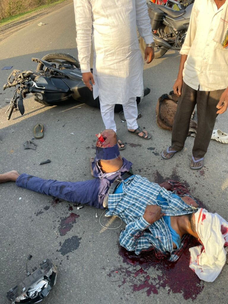 खेतको बाईपास रोड पर दर्दनाक सड़क हादसा, जारंगडीह का युवक गंभीर