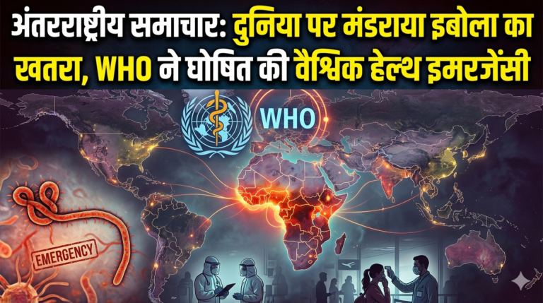 अंतरराष्ट्रीय समाचार: दुनिया पर मंडराया इबोला का खतरा, WHO ने घोषित की वैश्विक हेल्थ इमरजेंसी