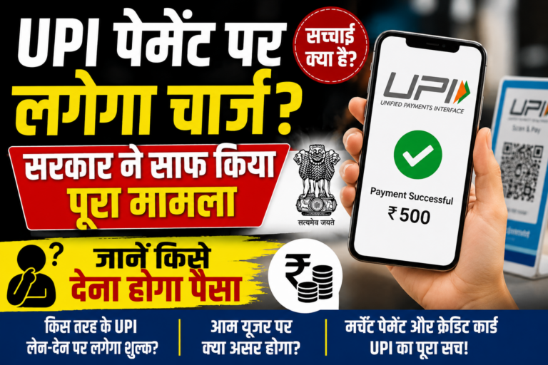 UPI पेमेंट पर लगेगा चार्ज? सरकार ने साफ किया पूरा मामला, जानें किसे देना होगा पैसा