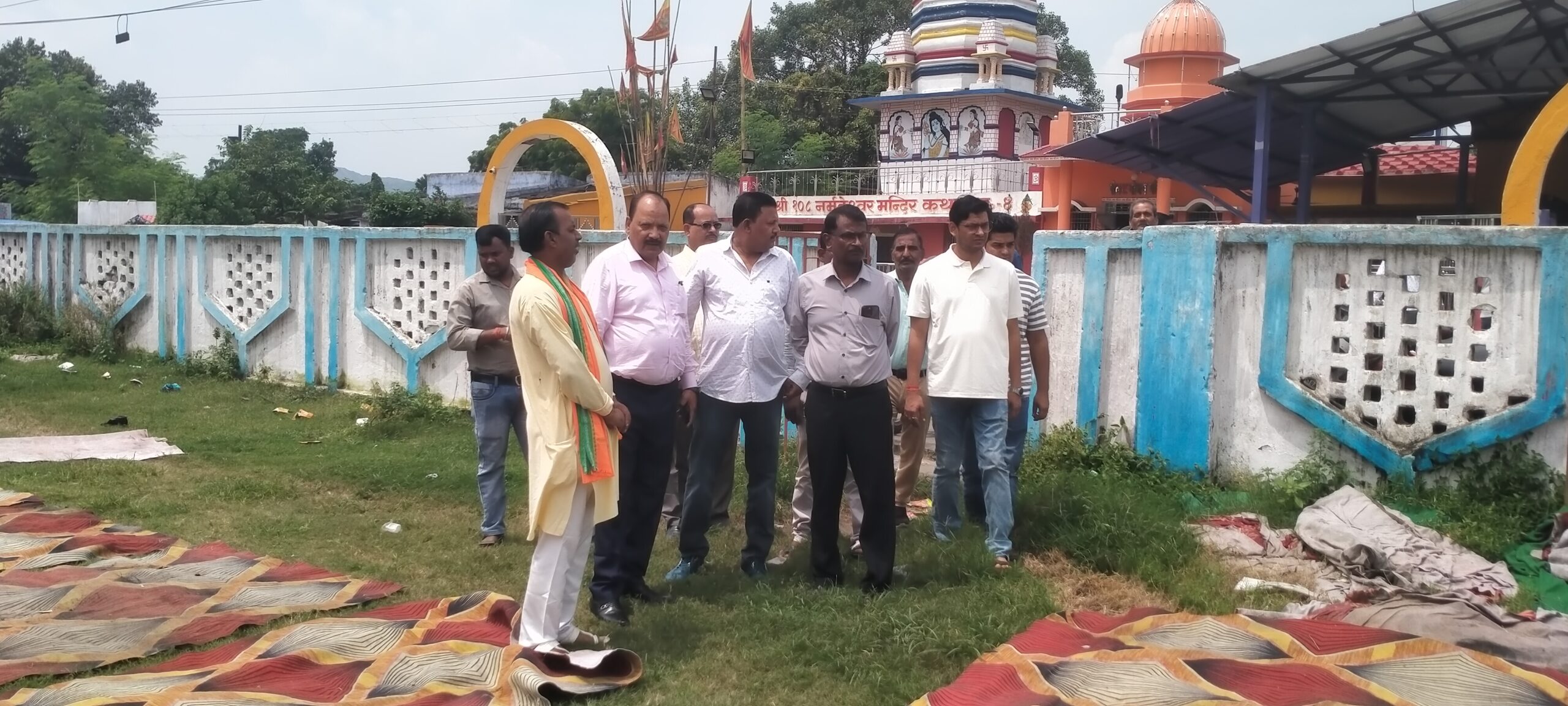 महाप्रबंधक सह संरक्षक एकेबी सिंह ने पूजा स्थल का किया निरीक्षण